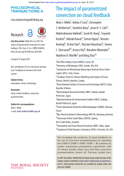 The impact of parametrized convection on cloud feedback