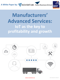 Manufacturers` Advanced Services