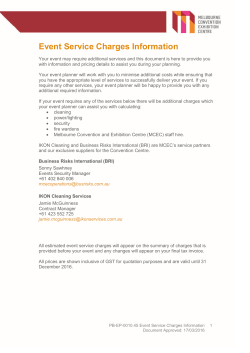PB-EP-0010.45 Event Service Charges Information