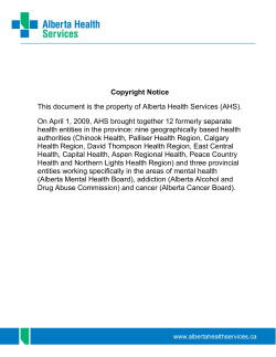 Aboriginal Mental Health: A Framework for Alberta