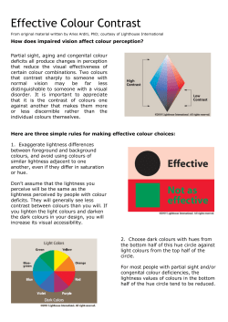 Effective Colour Contrast