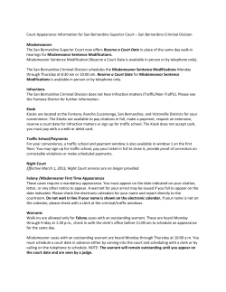 Court Appearance Information for San Bernardino Superior Court