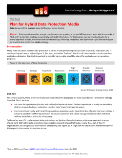 Plan for Hybrid Data Protection Media