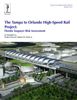 The Tampa to Orlando High-Speed Rail Project