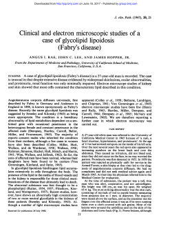 Clinical and electron microscopic studies of a