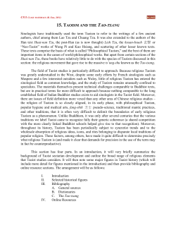 15. taoism and the tao-tsang - Indiana University Bloomington