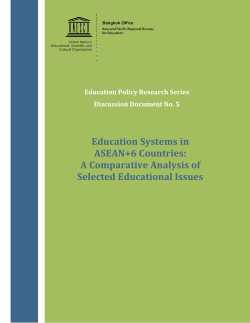 Education systems in ASEAN+6 countries - UNESDOC