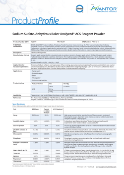 Product Profile-JTBaker Sodium Sulfate-3043