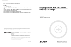 Imaging Nucleic Acid Gels on the Odyssey Fc Imager - LI