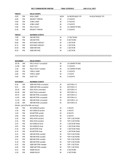 Revised Final Time Schedule