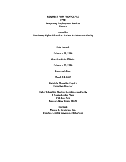 RFP Employment Services Finance