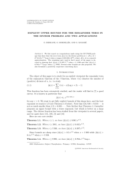 EXPLICIT UPPER BOUNDS FOR THE REMAINDER TERM IN THE