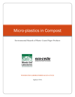 Micro-plastics in Compost - Eco