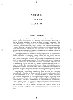 Chapter 14 Liberalism