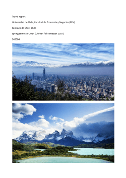 Santiago de Chile, Chile Spring semester 2014 (Chile