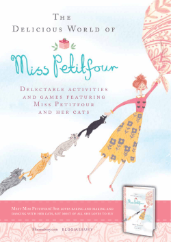 Delectable activities and games featuring Miss Petitfour and her cats