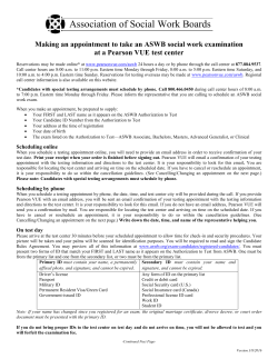 Making an appointment for the exam