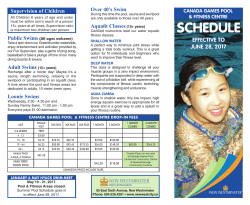 schedule - City of New Westminster