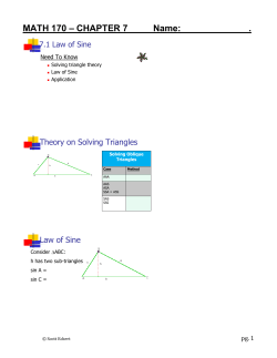 MATH 170 &ndash; CHAPTER 7 Name: .