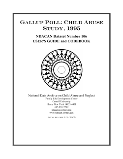 User`s Guide (Data Codebook)  - NDACAN