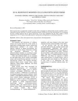 DUAL RESPONSIVE MODIFIED CELLULOSE/CHITIN MIXED FIBERS