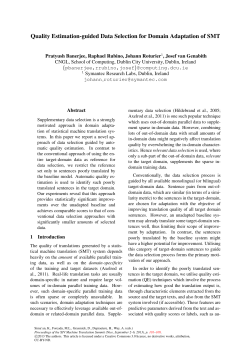 Quality Estimation-guided Data Selection for Domain