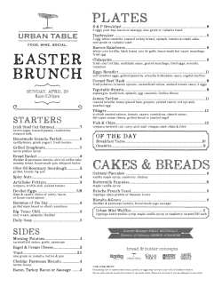 brunch easter