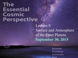 Surfaces of the Inner Planets