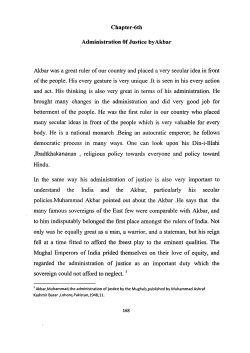 Akbar was a great ruler of our country and placed a very secular