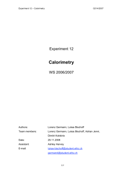 Calorimetry