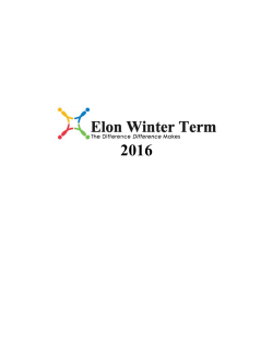 Hi Russ - Elon University