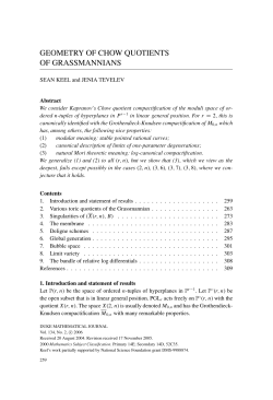 geometry of chow quotients of grassmannians