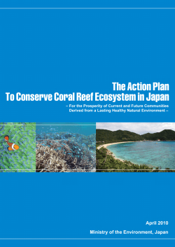 The Action Plan to Conserve Coral Reef Ecosystem in Japan