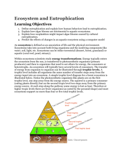 Ecosystem and Eutrophication - Amazon Simple Storage Service (S3)