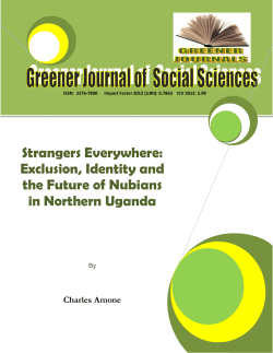 Exclusion, Identity and the Future of Nubians in