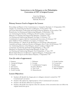 Instructions to the Delegates to the Constitutional Convention
