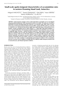 Small-scale spatio-temporal characteristics of accumulation rates in