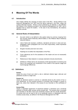 4 Meaning Of The Words - Whangarei District Council