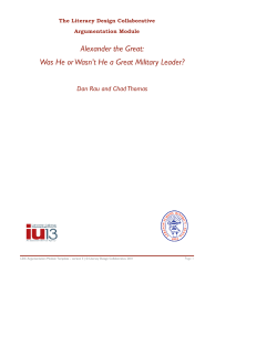 Alexander the Great: Was He or Wasn`t He a Great