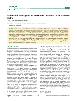 Distribution of Reciprocal of Interatomic Distances: A Fast Structural