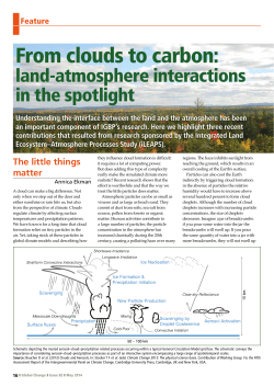 From clouds to carbon
