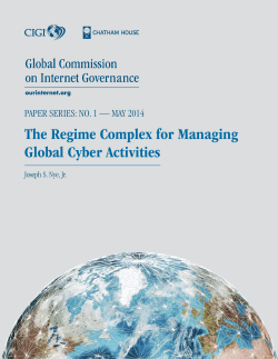 The Regime Complex for Managing Global Cyber Activities