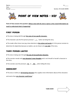 Point of View Notes