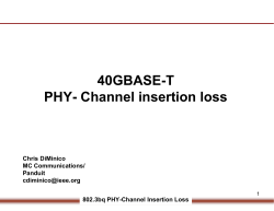 40GBASE-T PHY-channel insertion loss budget