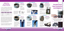 Flexible Drain Pipe Connectors and Adapters