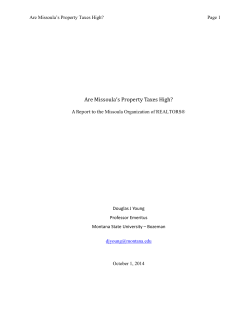 Are Missoula`s Property Taxes High?