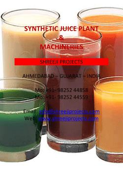 Synthetic Juice Plant