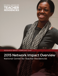 Full Report - National Center for Teacher Residencies