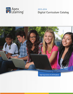 Digital Curriculum Catalog - Pivot Charter School, North Valley