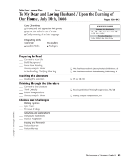 To My Dear and Loving Husband / Upon the